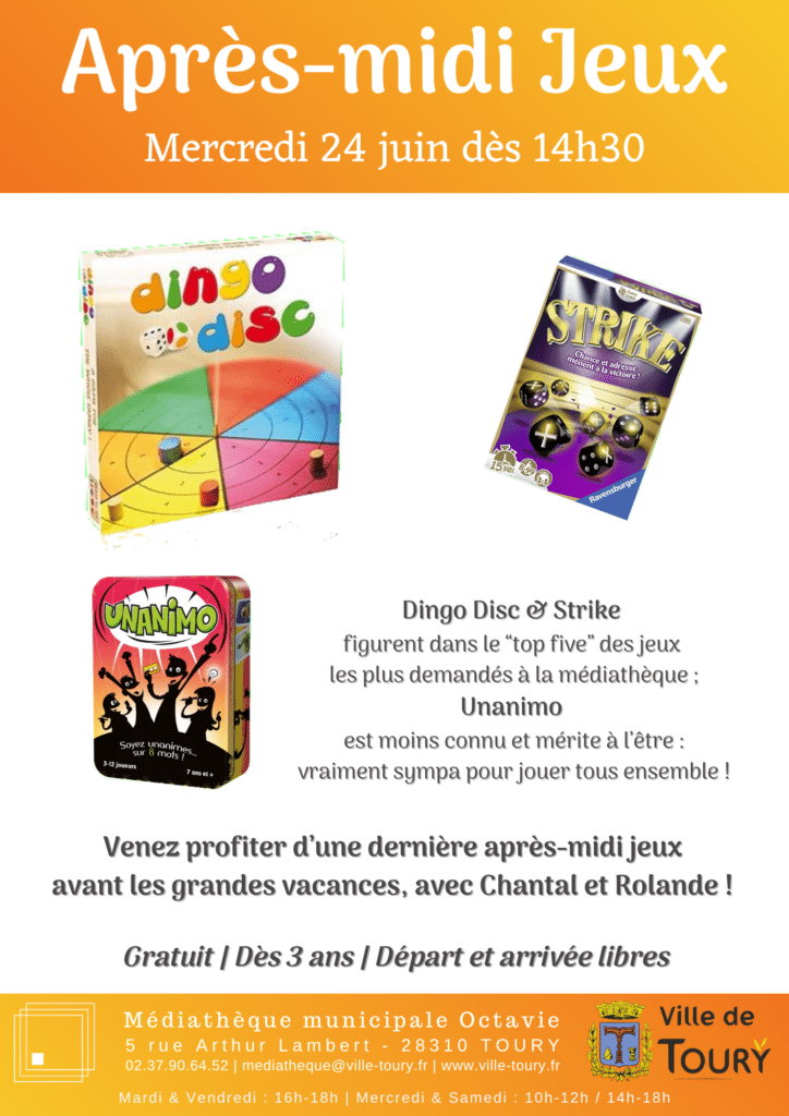 Après-midi Jeux - Juin 2026