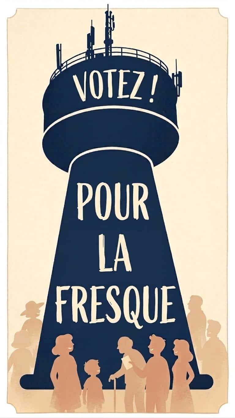 Votez pour la future fresque du château d'eau