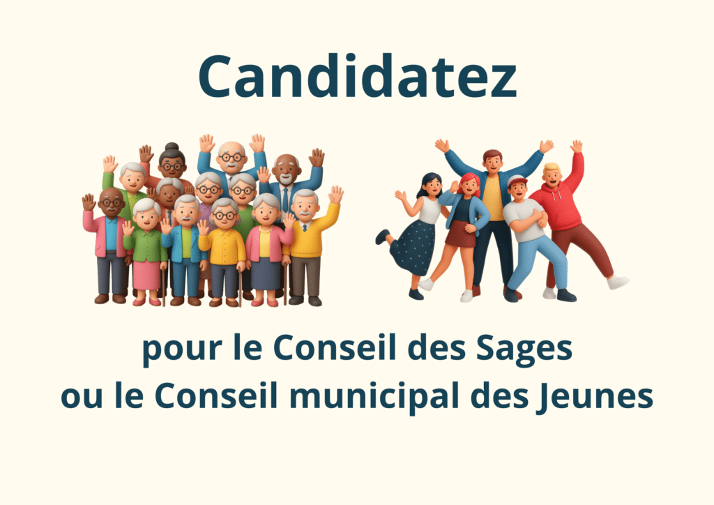 Proposez votre candidature pour le conseil municipal des jeunes ou pour le conseil des sages