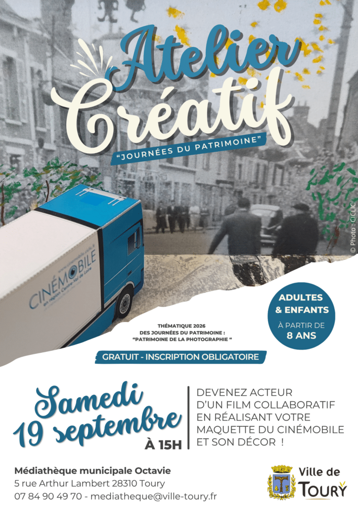Atelier Journées du Patrimoine avec CICLIC - Septembre 2026